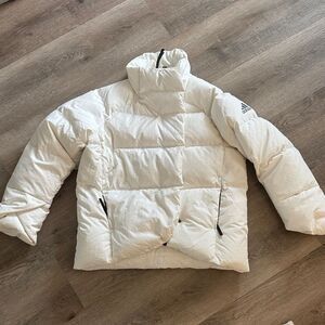 Adidas White Quilted Puffef Jacket